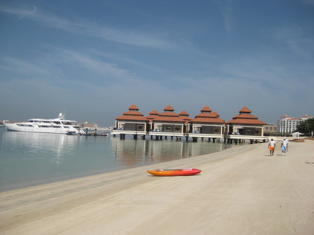 Dubaj - palmový ostrov - hotel Anantara The Palm - vodní vily