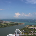 výhled ze Sky Parku v Maria Sands Singapore