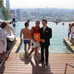Marina bay Sands - s manažerem hotelu u bazénu