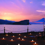 Omán - Muscat - hotel Shangri-la´s Barr Al Jissah Resort & Spa - večerní romantika