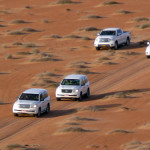Omán - jízda jeepy do pouště Wahiba
