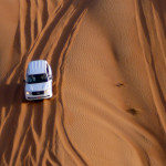 Omán - poušť Wahiba - jízda na dunách