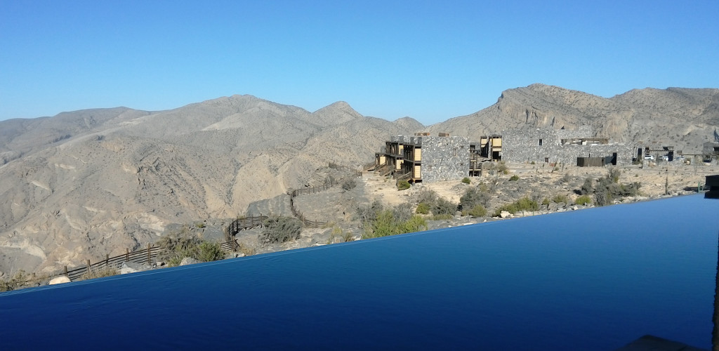 Omán - pohoří Al Hajar - hotel Alila Jabal Akhdar