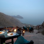 Omán - Six Senses Hideaway Zighy Bay - večeře v restauraci Sense on the Edge