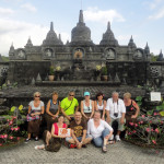 Bali - Buddhuv chram - skupina našeho fam tripu