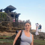 Bali - Martina u chrámu Tanah Lot