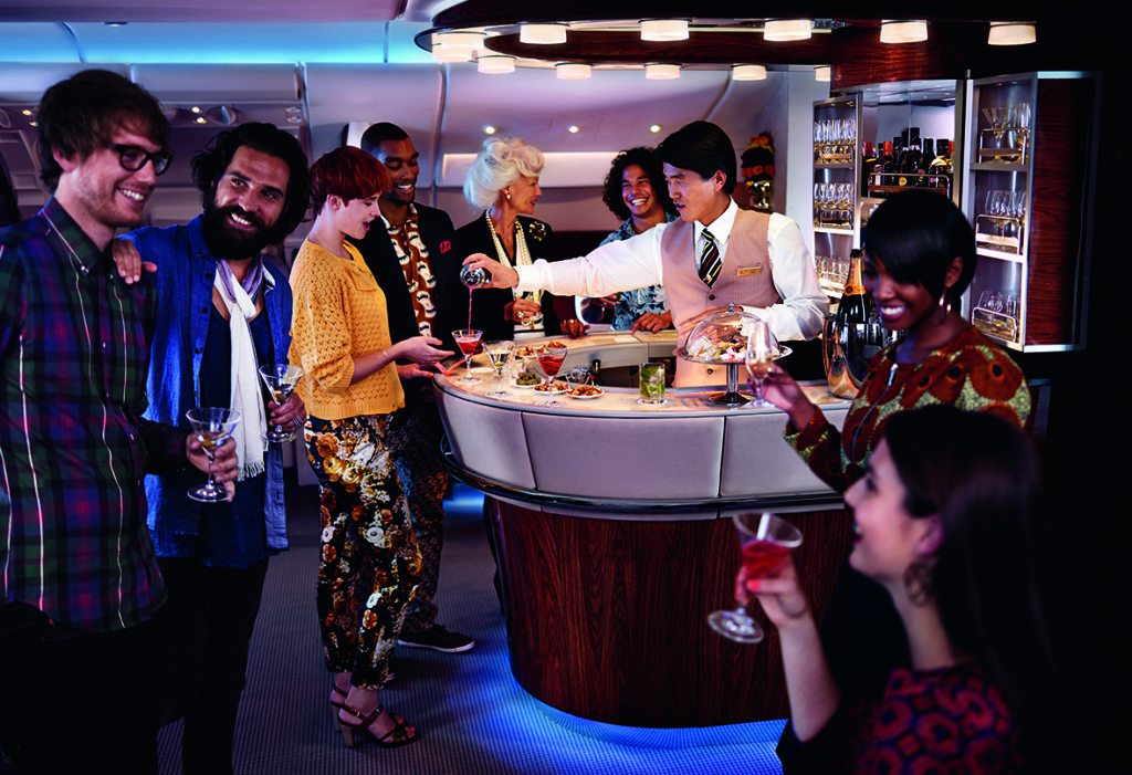 Emirates A380 - bar v business class