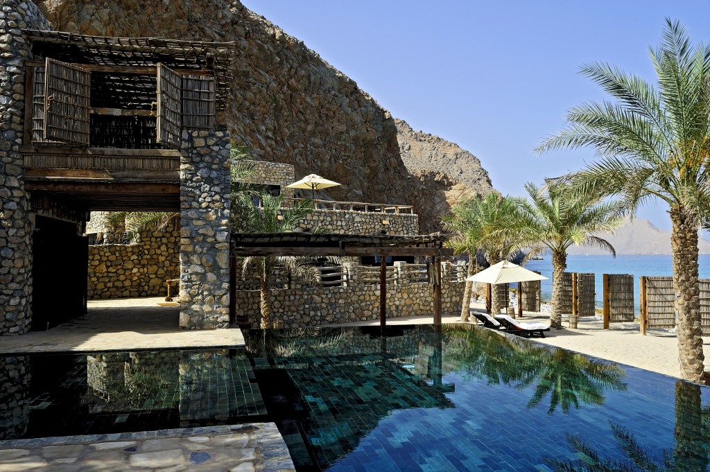 Omán - Six Senses Zighy Bay - soukromá vila s bazénem