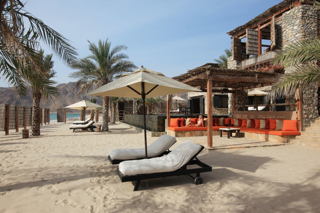 Omán - Siy Senses Zighy Bay - soukromí na pláží