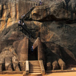 Srí Lanka - Sigiria - dochovalé lví tlapy