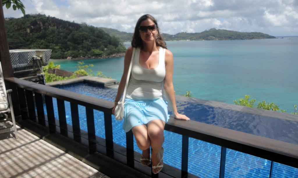 Seychelly - ostrov Mahé - hotel Maia Luxury - výhled z vily