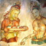 Srí-Lanka-Sigiriyia-nastěnné-malby